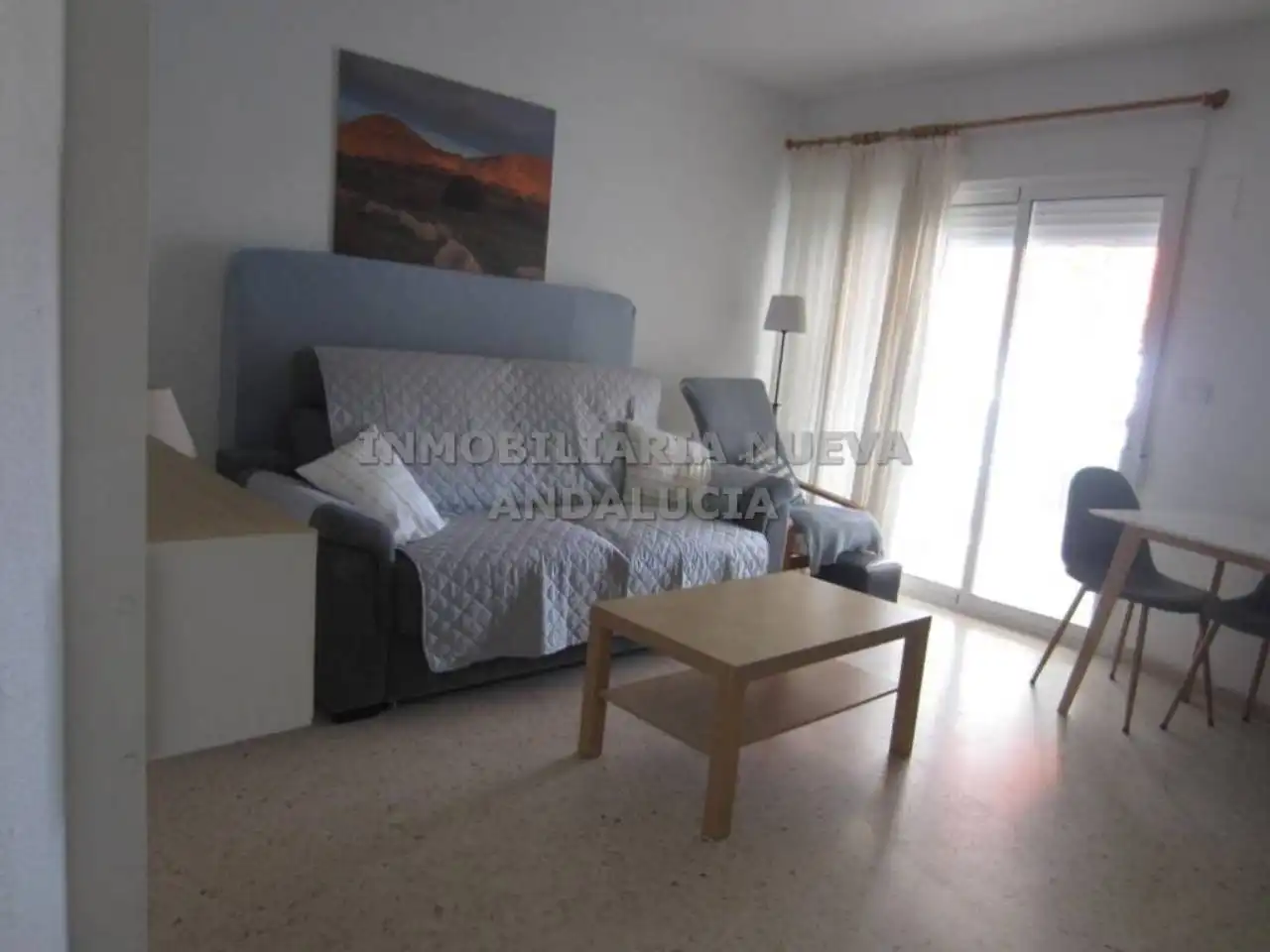 Wohnzimmer von Wohnung zur Miete in Almería mit Klimaanlage, Terrasse und Möbliert