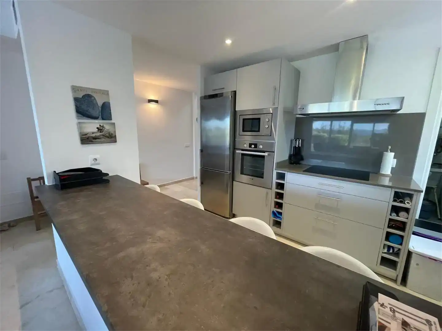Cocina de Dúplex en venta en Santa Eulària des Riu con Aire acondicionado, Piscina y Amueblado