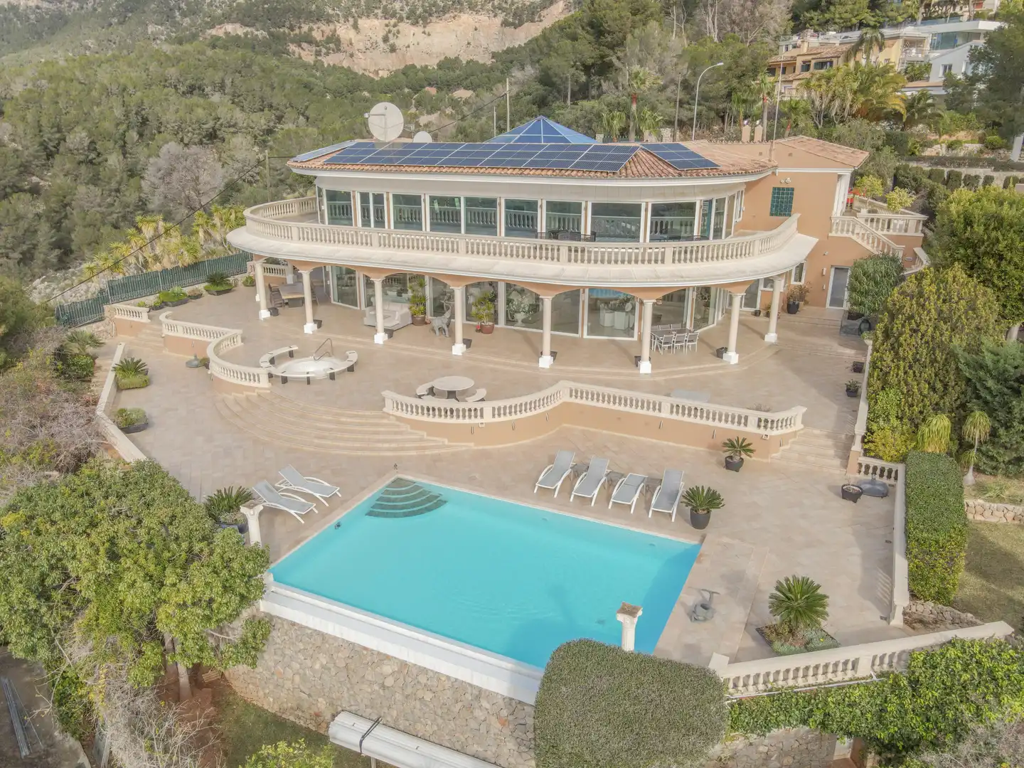 Außenansicht von Country house zum Verkauf in Calvià mit Klimaanlage, Heizung und Terrasse