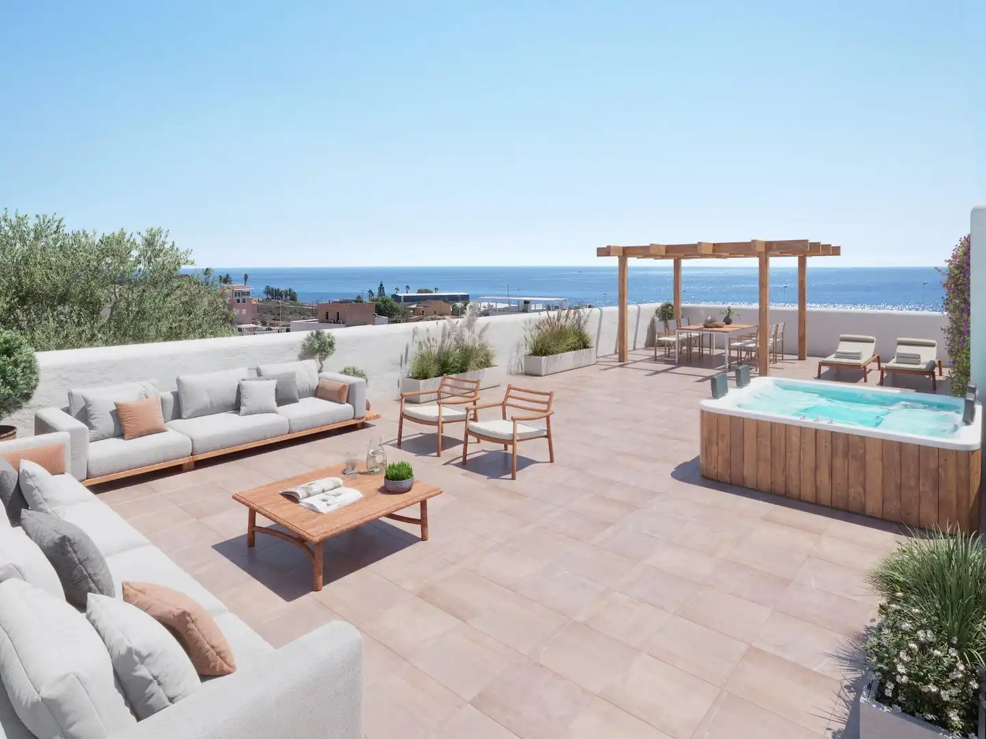 Terrace of Houses for sale in Mazarrón  with Private garden, Terrace and Swimming Pool