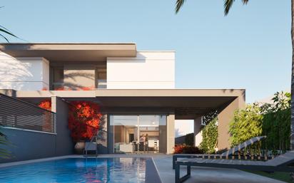 Vista exterior de Casa o xalet en venda en Los Alcázares amb Jardí privat i Piscina
