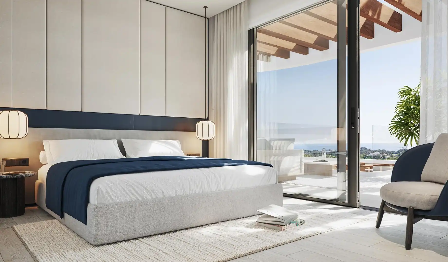 Habitación de Apartamento en venta en Mijas con Aire acondicionado, Calefacción y Jardín privado
