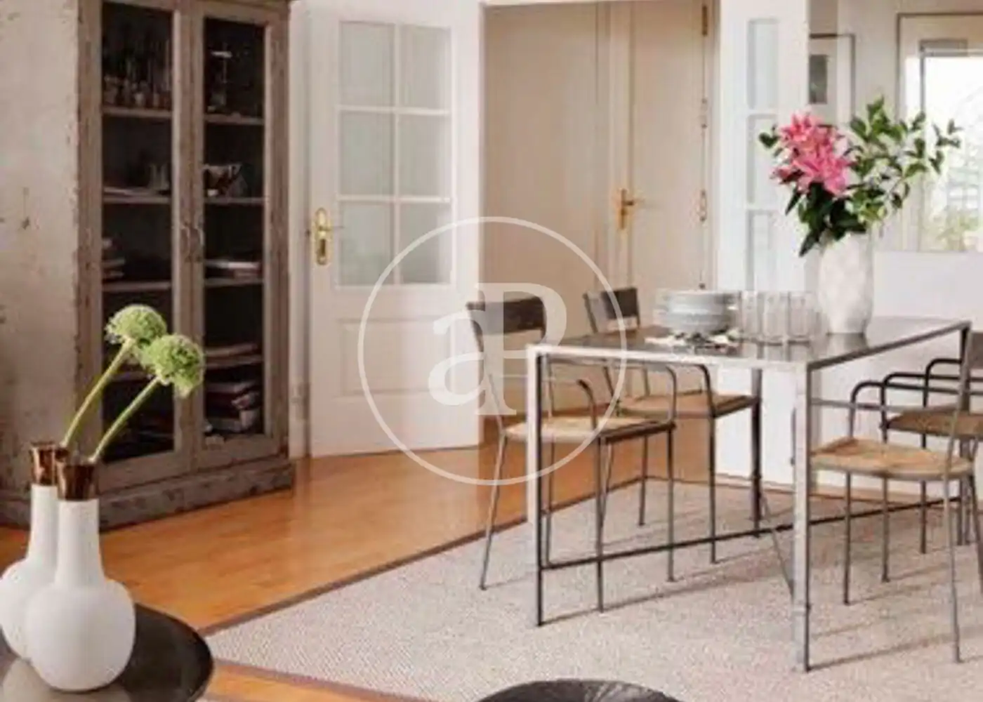 Dining room of Flat for rent in Madrid  with Air Conditioner, Heating and Private garden