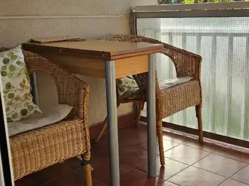 Terrassa de Apartament de lloguer en Barcelona amb Jardí privat, Parquet i Moblat