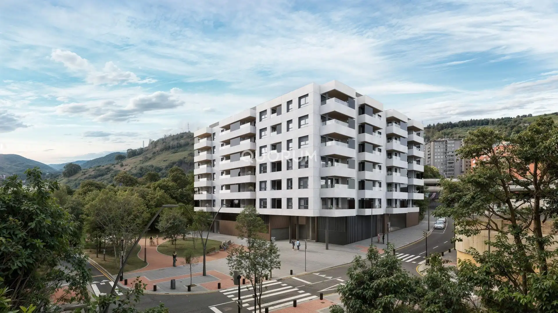 Vista exterior de Pis en venda en Bilbao  amb Calefacció, Terrassa i Traster