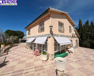 Exterior view of Country house for sale in Sax  with Air Conditioner, Terrace and Swimming Pool
