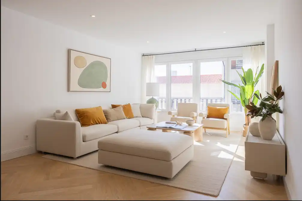 Sala de estar de Piso en venta en Madrid con Aire acondicionado, Calefacción y Parquet