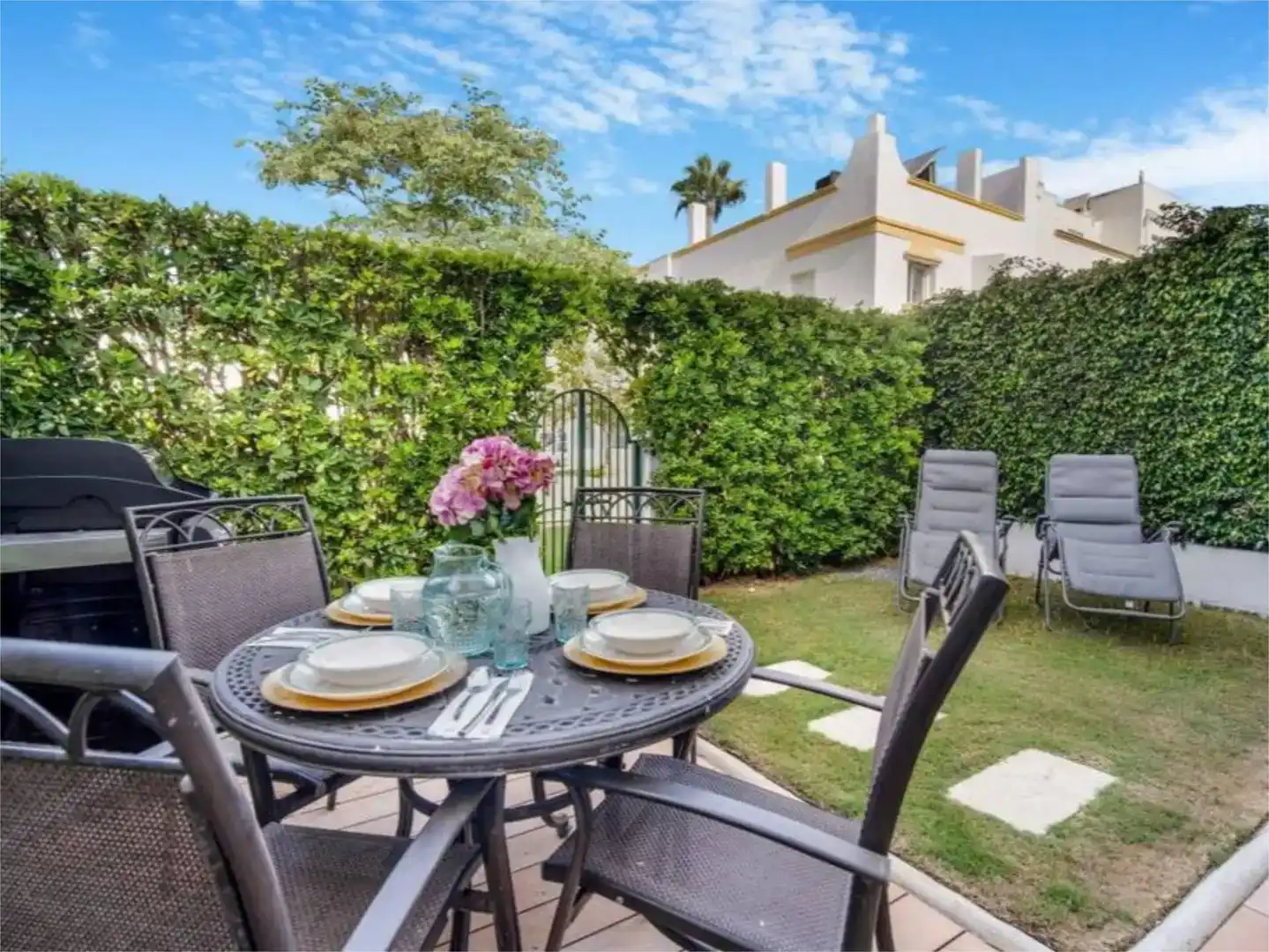 Terrassa de Planta baixa de lloguer en Marbella amb Aire condicionat i Balcó