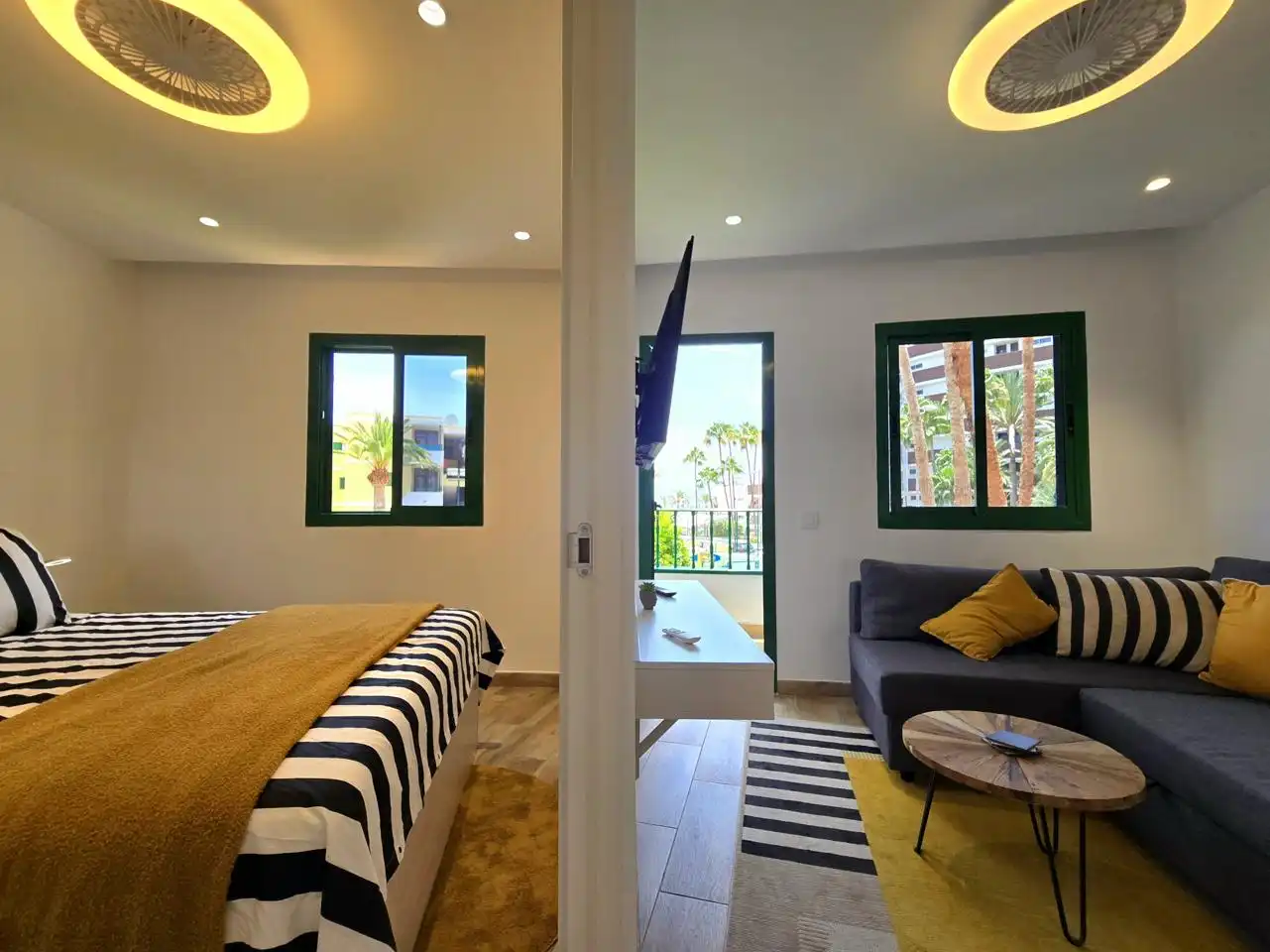 Schlafzimmer von Wohnungen zur Miete in San Bartolomé de Tirajana mit Terrasse, Möbliert und Balkon