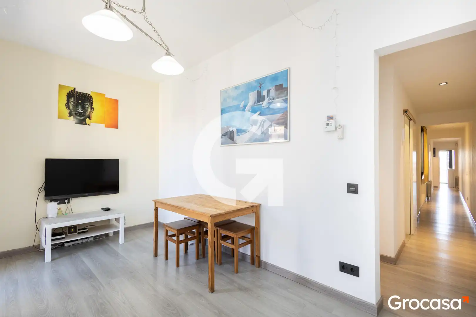 Sala de estar de Piso en venta en Barcelona con Calefacción, Amueblado y Horno