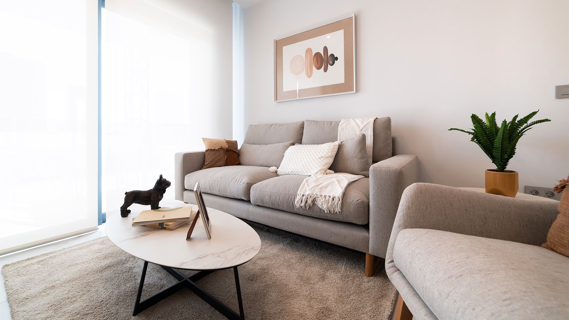 Living room of Flat for sale in Benidorm  with Air Conditioner, Private garden and Terrace