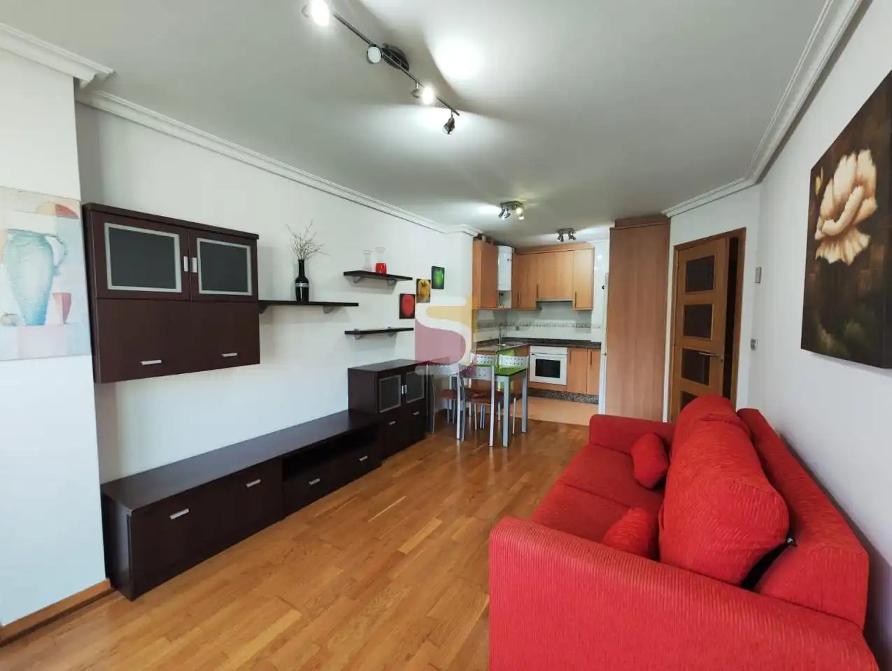 Sala de estar de Apartamento de alquiler en Nigrán con Calefacción, Trastero y Amueblado