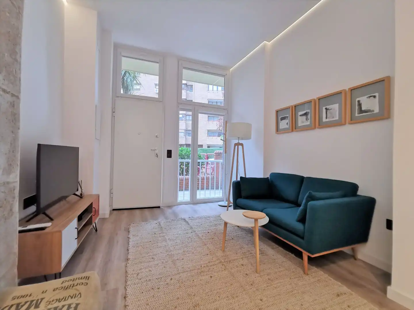 Wohnzimmer von Wohnungen zur Miete in Madrid mit Klimaanlage
