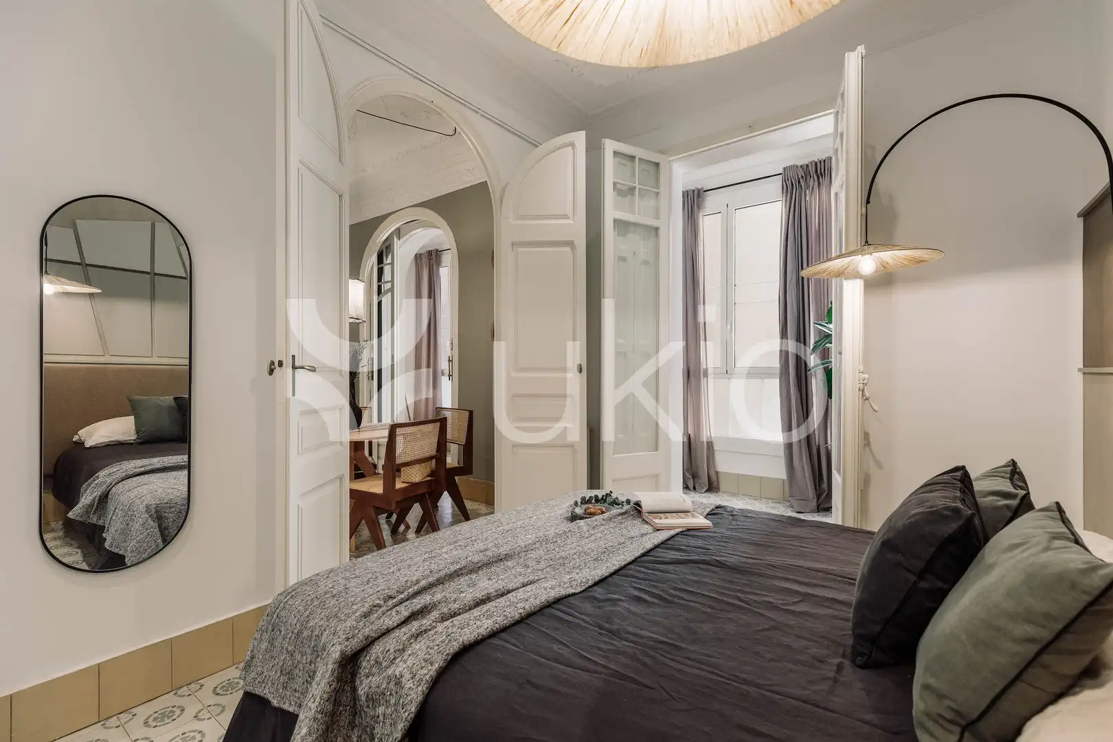 Habitación de Apartamento de alquiler en Barcelona con Aire acondicionado, Calefacción y Amueblado