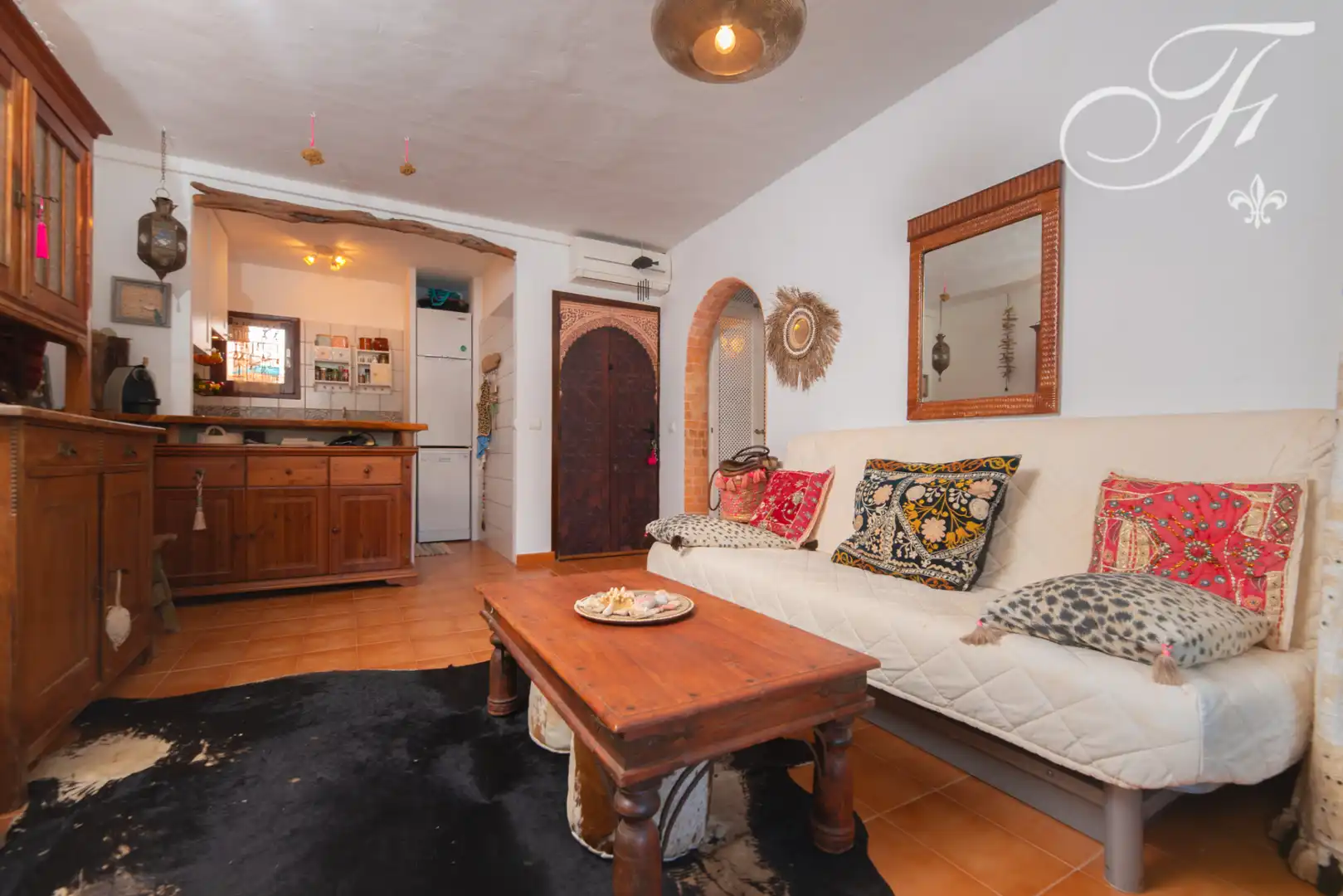 Habitación de Apartamento en venta en Santa Eulària des Riu con Aire acondicionado, Terraza y Piscina comunitaria
