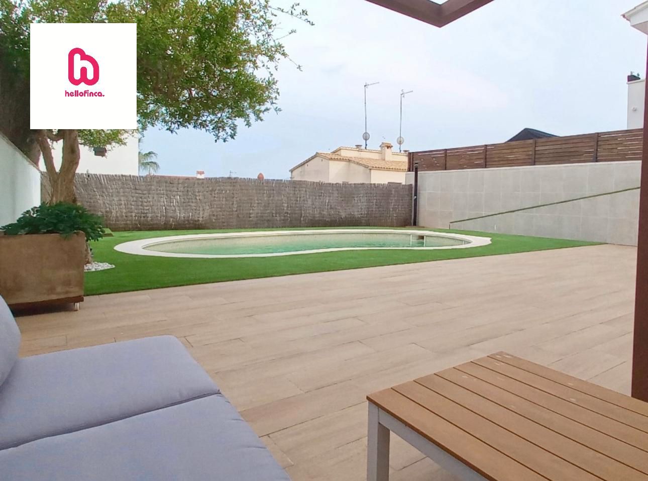 Swimming pool of Single-family semi-detached for sale in Cunit  with Air Conditioner, Heating and Private garden