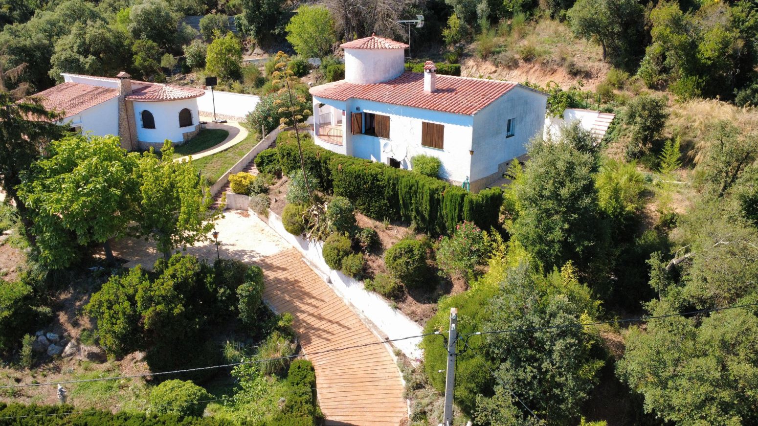 Exterior view of Houses for sale in Santa Cristina d'Aro  with Private garden, Terrace and Furnished