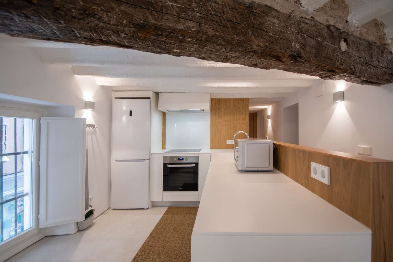 Kitchen of Apartments for share in  Cádiz Capital  with Air Conditioner, Terrace and Furnished