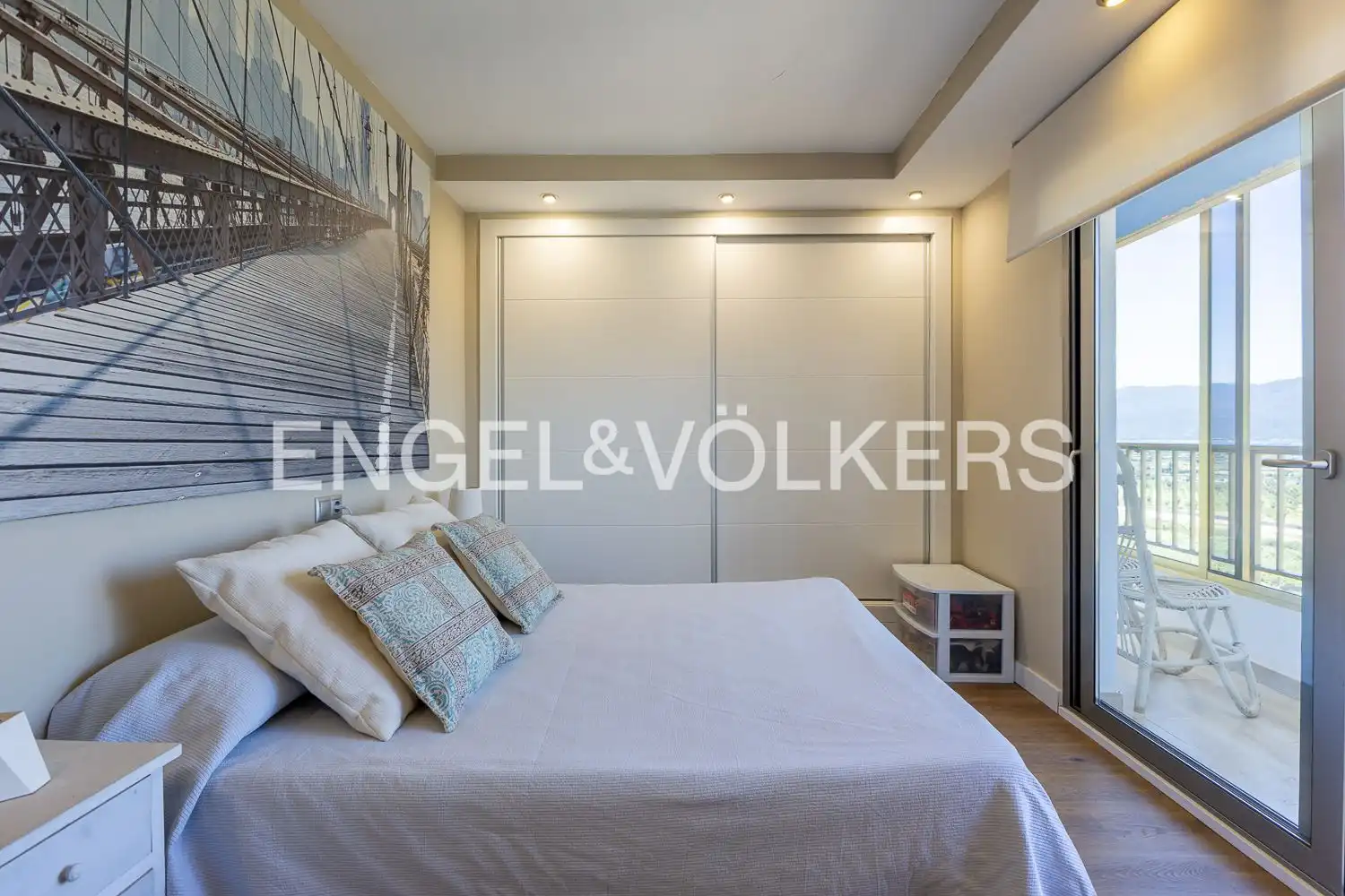 Bedroom of Flat for rent in Cullera  with Heating, Terrace and Swimming Pool