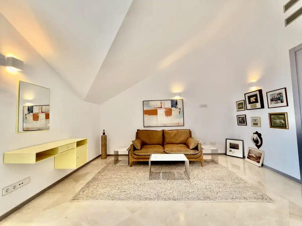 Living room of Attic for sale in Marbella  with Air Conditioner, Terrace and Storage room