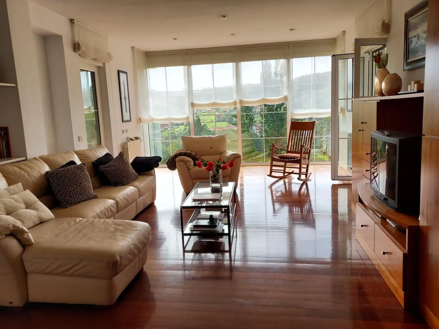 Living room of Houses for sale in Castrillón  with Heating, Private garden and Parquet flooring