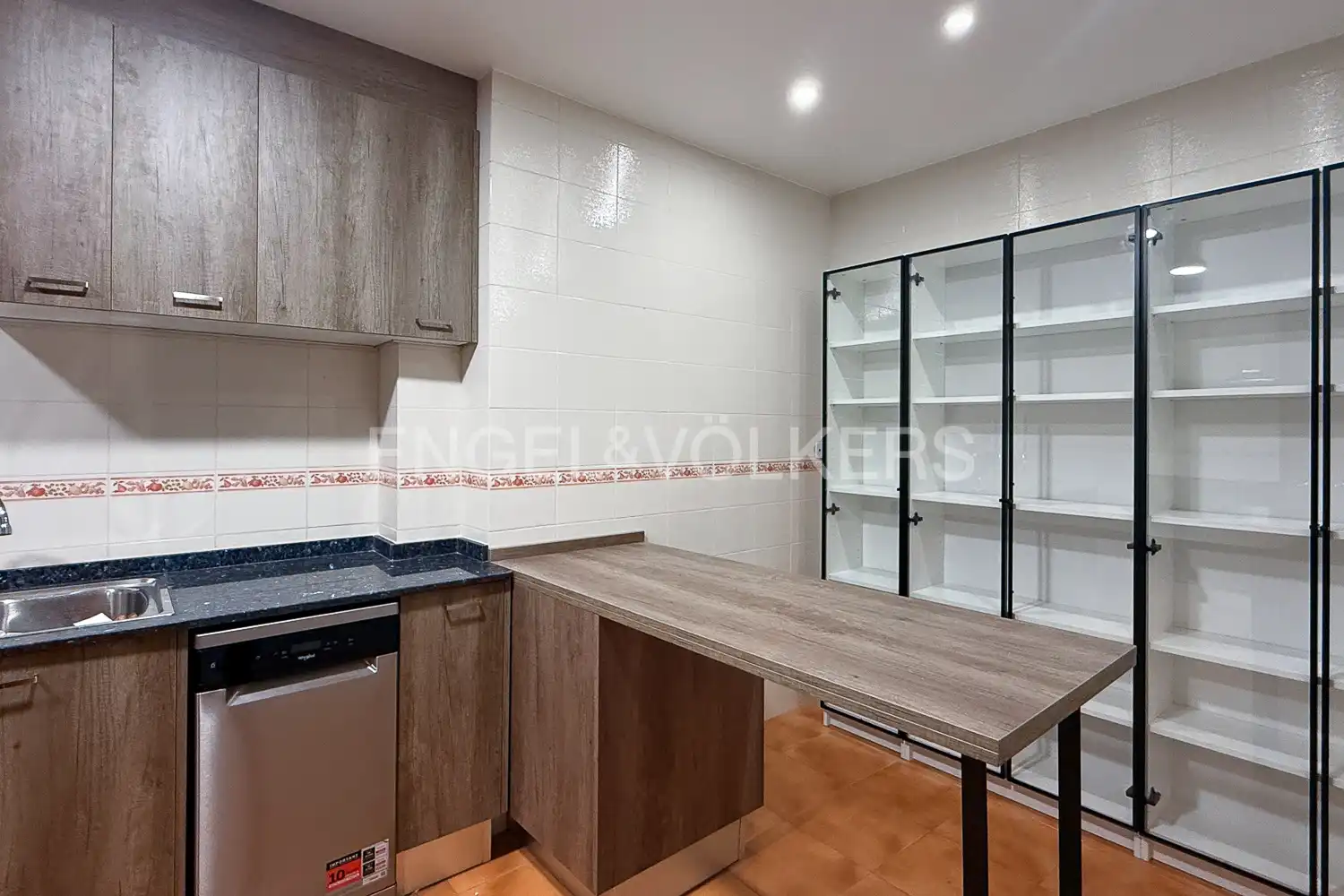 Küche von Wohnung zur Miete in Valencia mit Klimaanlage, Heizung und Terrasse