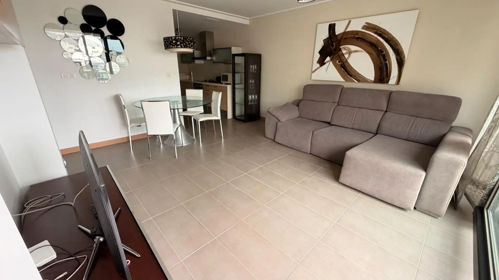 Living room of Apartments for sale in Elche / Elx  with Air Conditioner, Private garden and Terrace