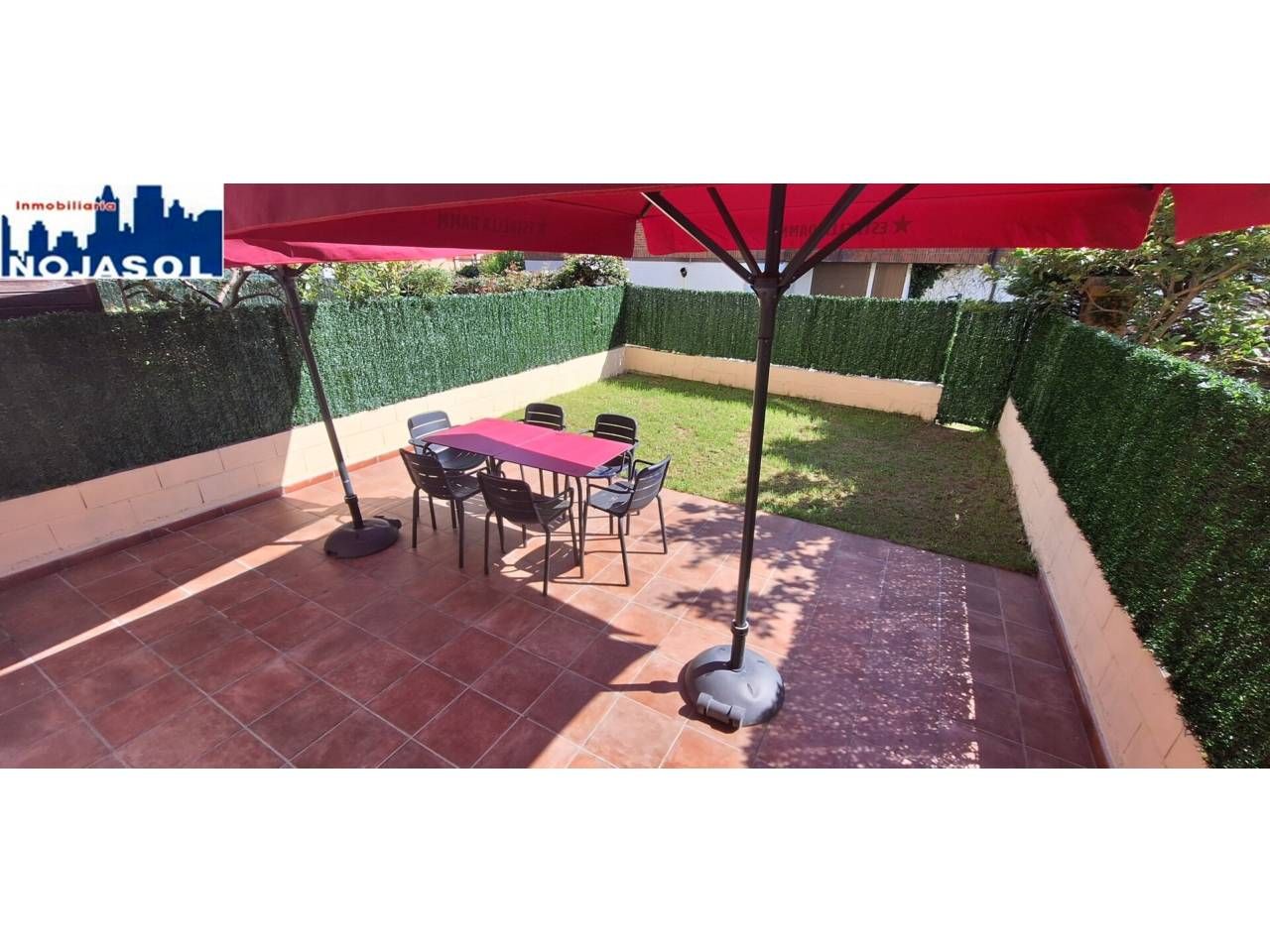 Jardí de Apartament de lloguer en Noja amb Calefacció, Jardí privat i Terrassa