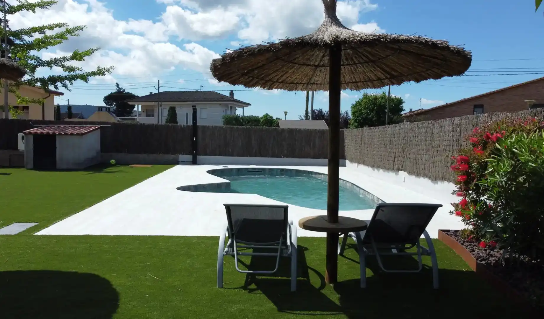 Swimming pool of Houses for sale in Sant Antoni de Vilamajor  with Air Conditioner, Heating and Private garden