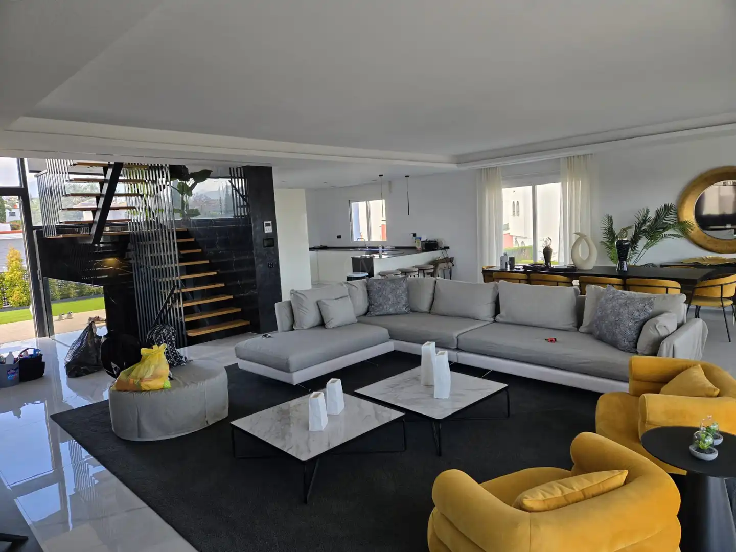 Sala d'estar de Casa o xalet de lloguer en Benahavís amb Jardí privat, Terrassa i Traster