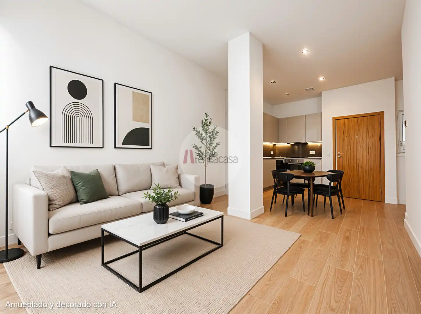 Sala d'estar de Apartament en venda en Madrid amb Aire condicionat, Calefacció i Parquet