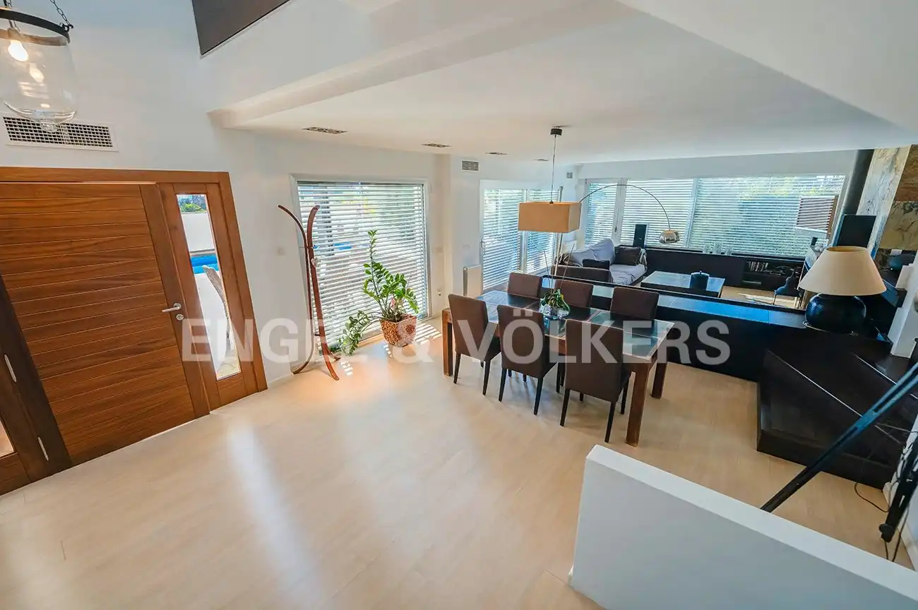 Living room of Houses for sale in Sant Joan d'Alacant  with Air Conditioner, Private garden and Terrace