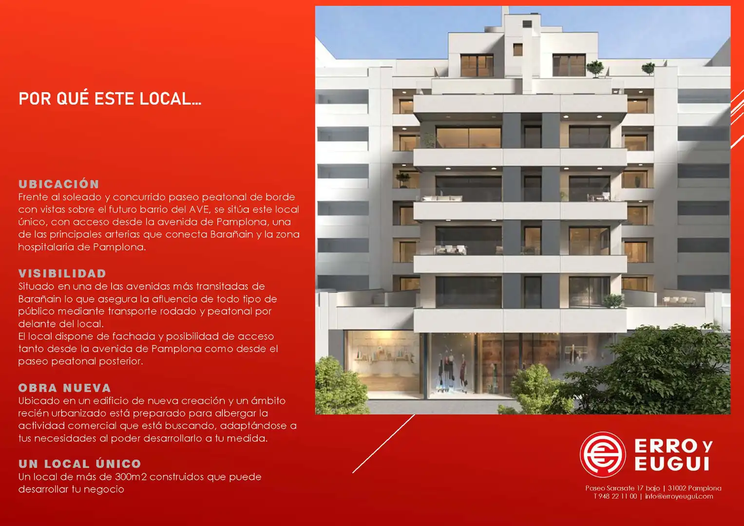 Exterior view of Commercial properties for rent in  Pamplona / Iruña