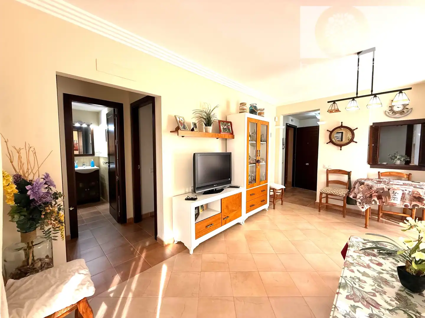 Sala de estar de Piso en venta en Ayamonte con Terraza, Amueblado y Horno