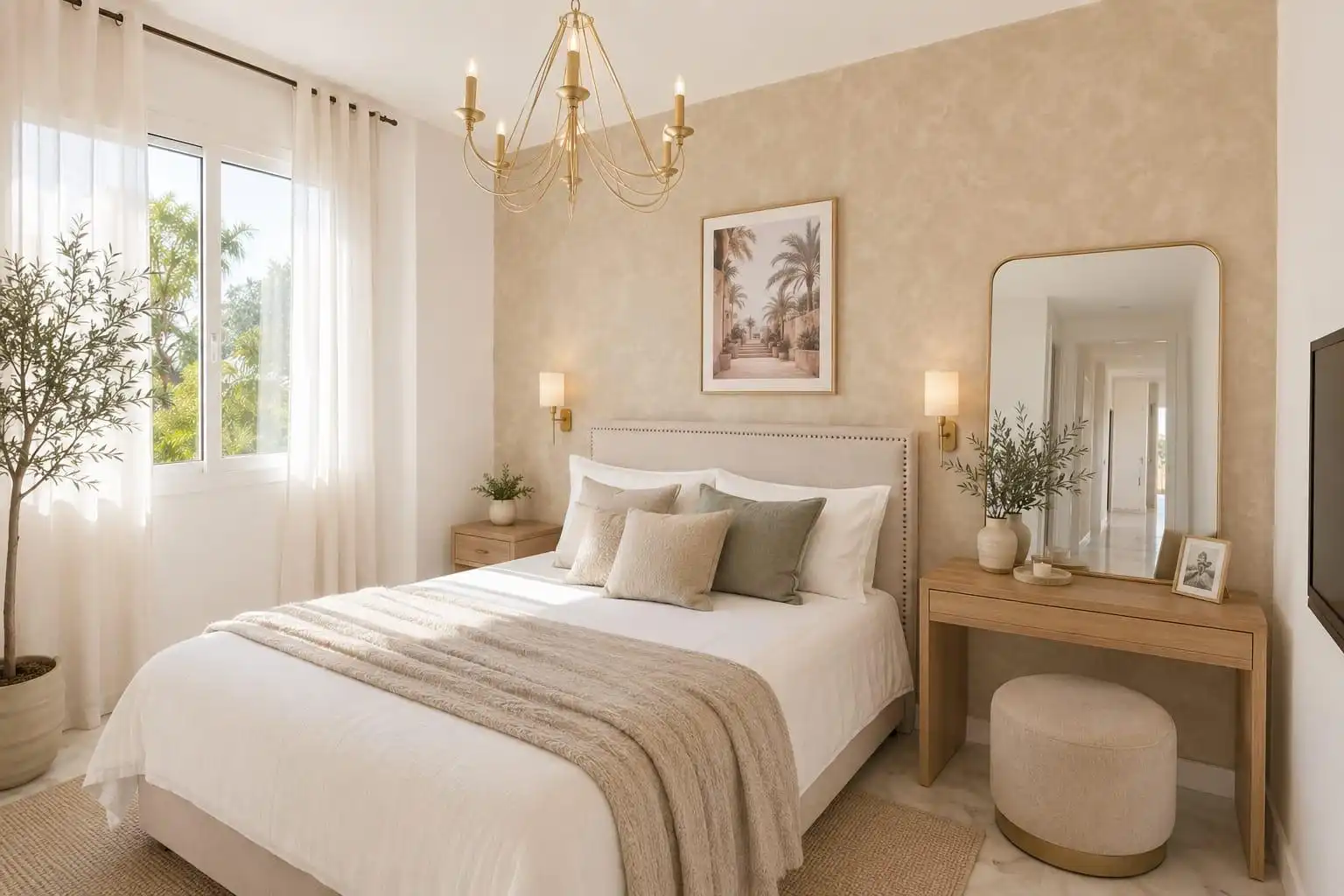 Habitación de Apartamento en venta en Marbella con Aire acondicionado, Calefacción y Jardín privado