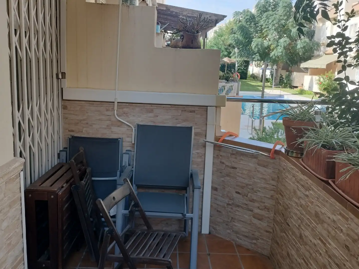 Terraza de Casa adosada en venta en Roquetas de Mar con Aire acondicionado, Terraza y Piscina