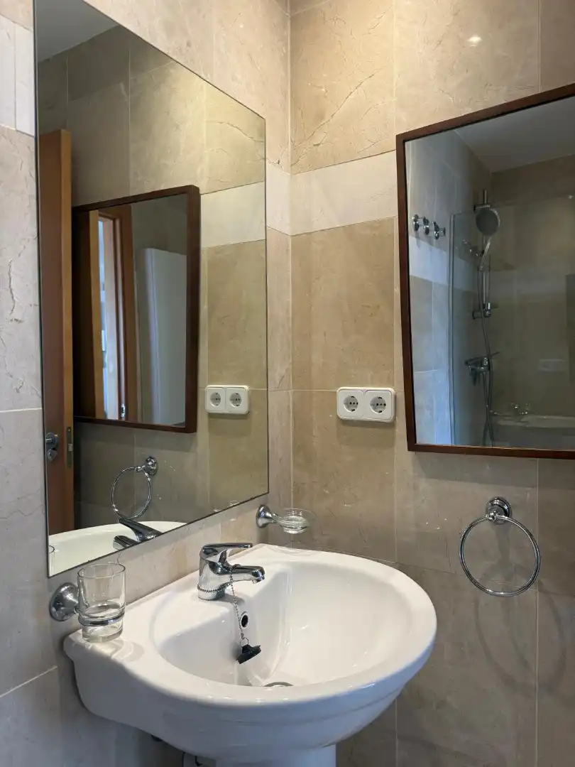 Bathroom of Apartments for sale in Calpe / Calp  with Air Conditioner, Furnished and Community pool