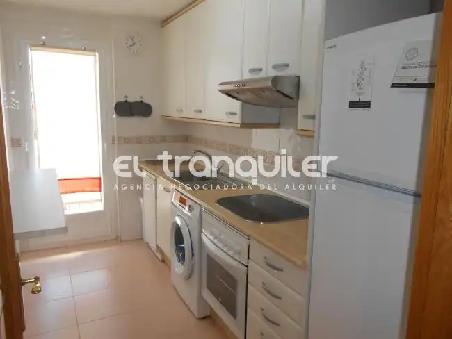Küche von Wohnung zur Miete in Madrid mit Klimaanlage, Terrasse und Möbliert