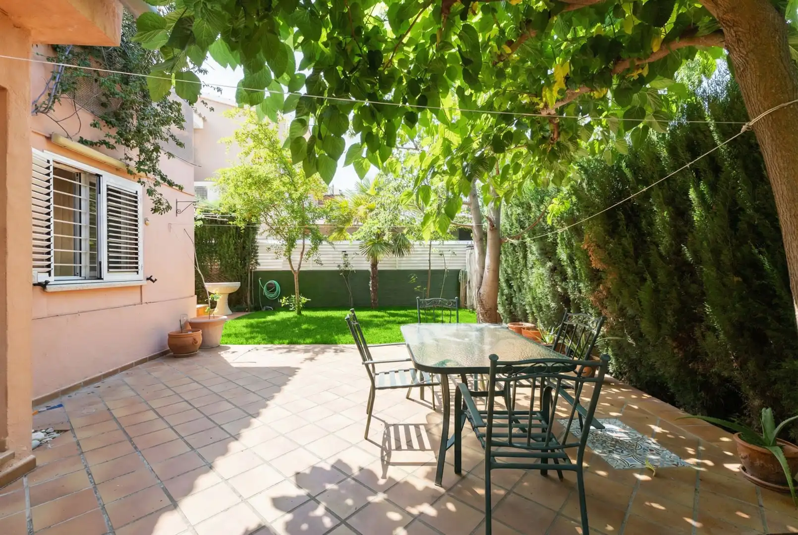 Terraza de Casa o chalet en venta en Castellón de la Plana / Castelló de la Plana con Aire acondicionado, Calefacción y Jardín privado