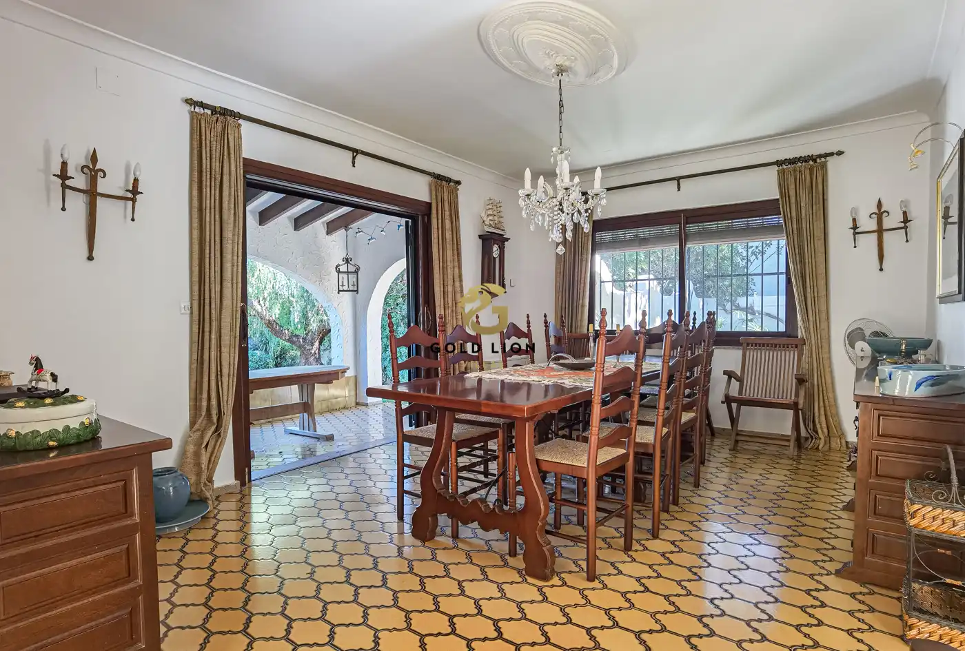 Dining room of Houses for sale in Dénia  with Air Conditioner, Heating and Private garden