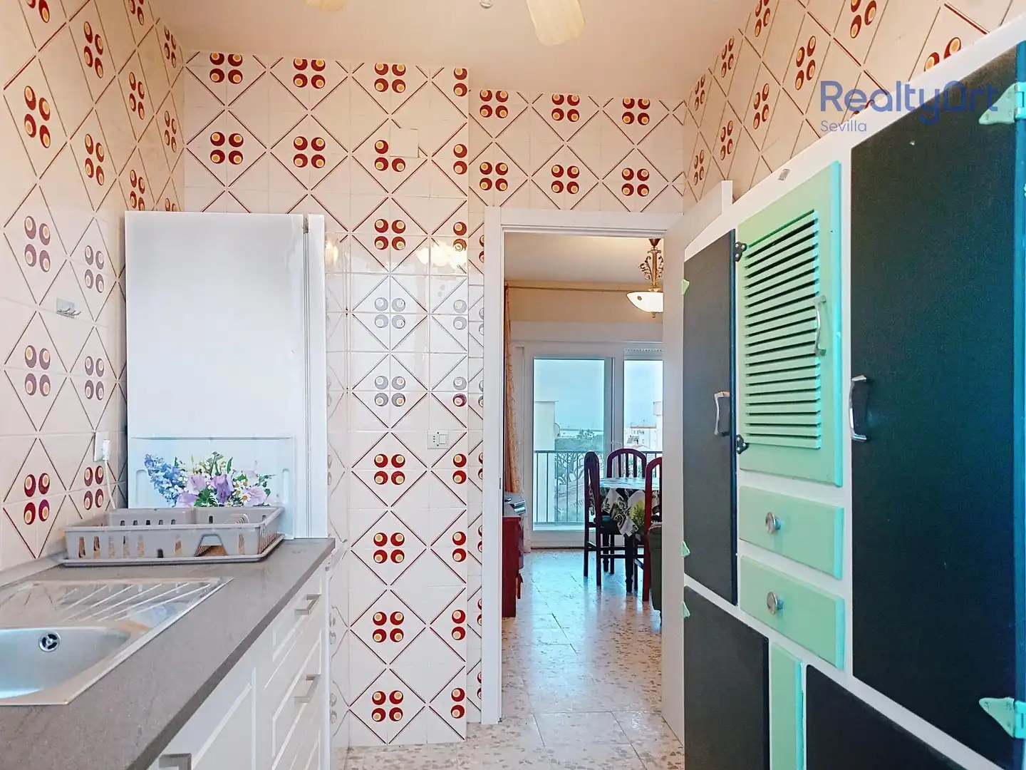 Kitchen of Flat for sale in Mazagón  with Air Conditioner, Furnished and Balcony