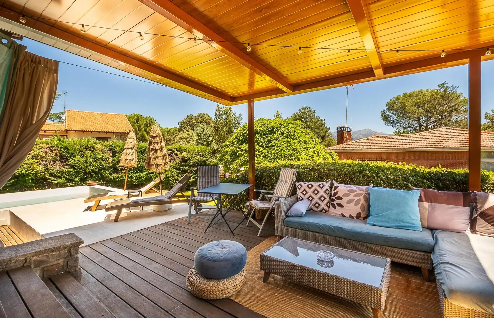 Terrassa de Casa o xalet en venda en Guadarrama amb Aire condicionat, Calefacció i Jardí privat