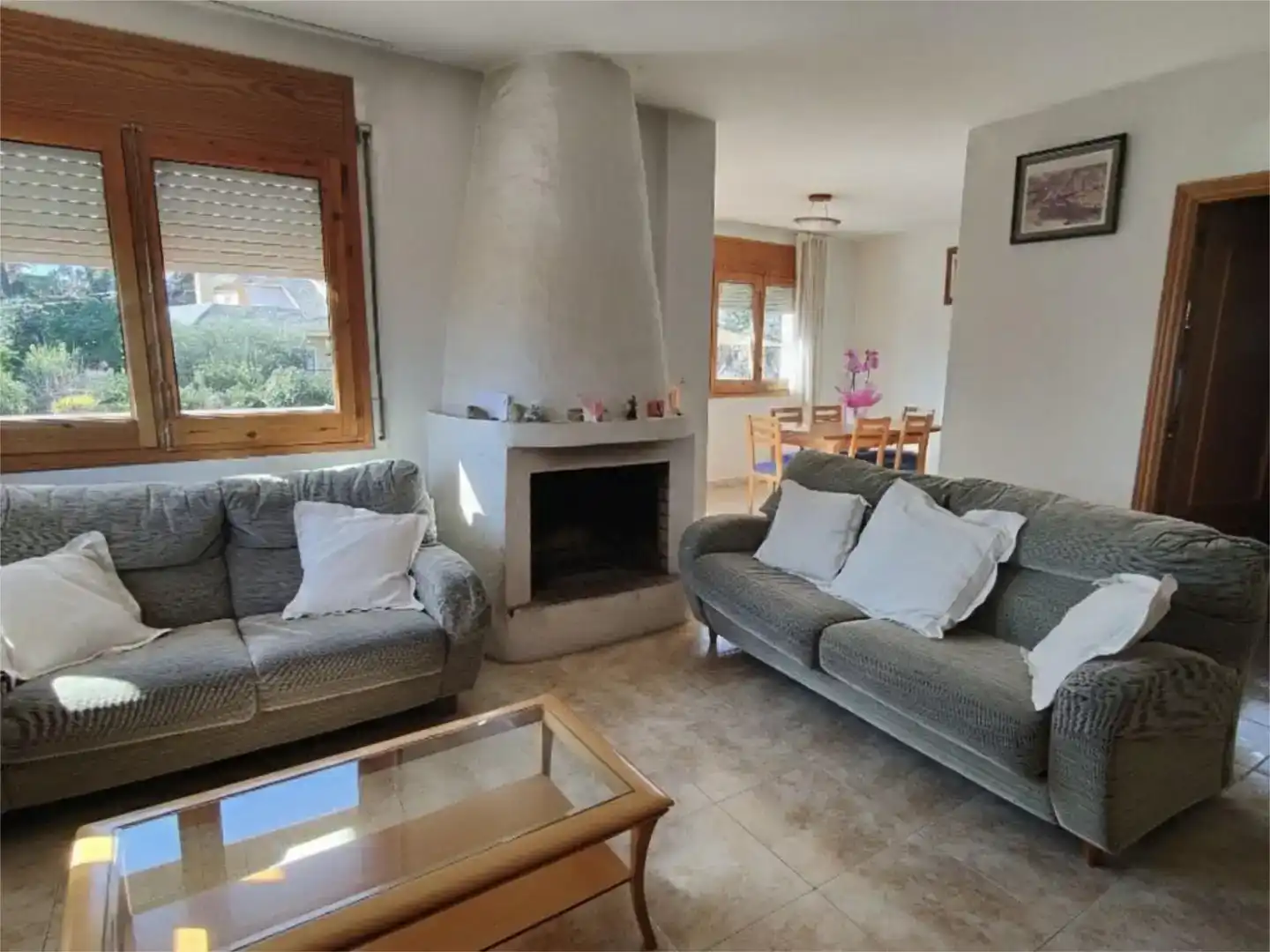 Sala de estar de Casa o chalet en venta en Canovelles con Terraza y Balcón