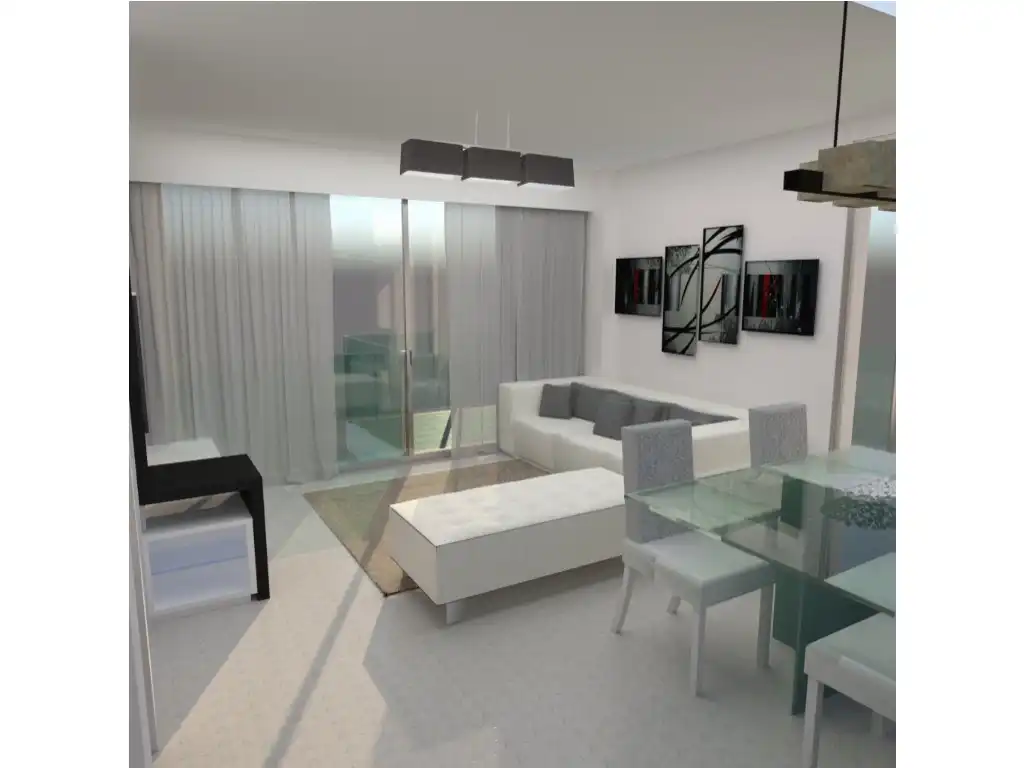 Sala de estar de Apartamento en venta en Finestrat con Jardín privado y Piscina