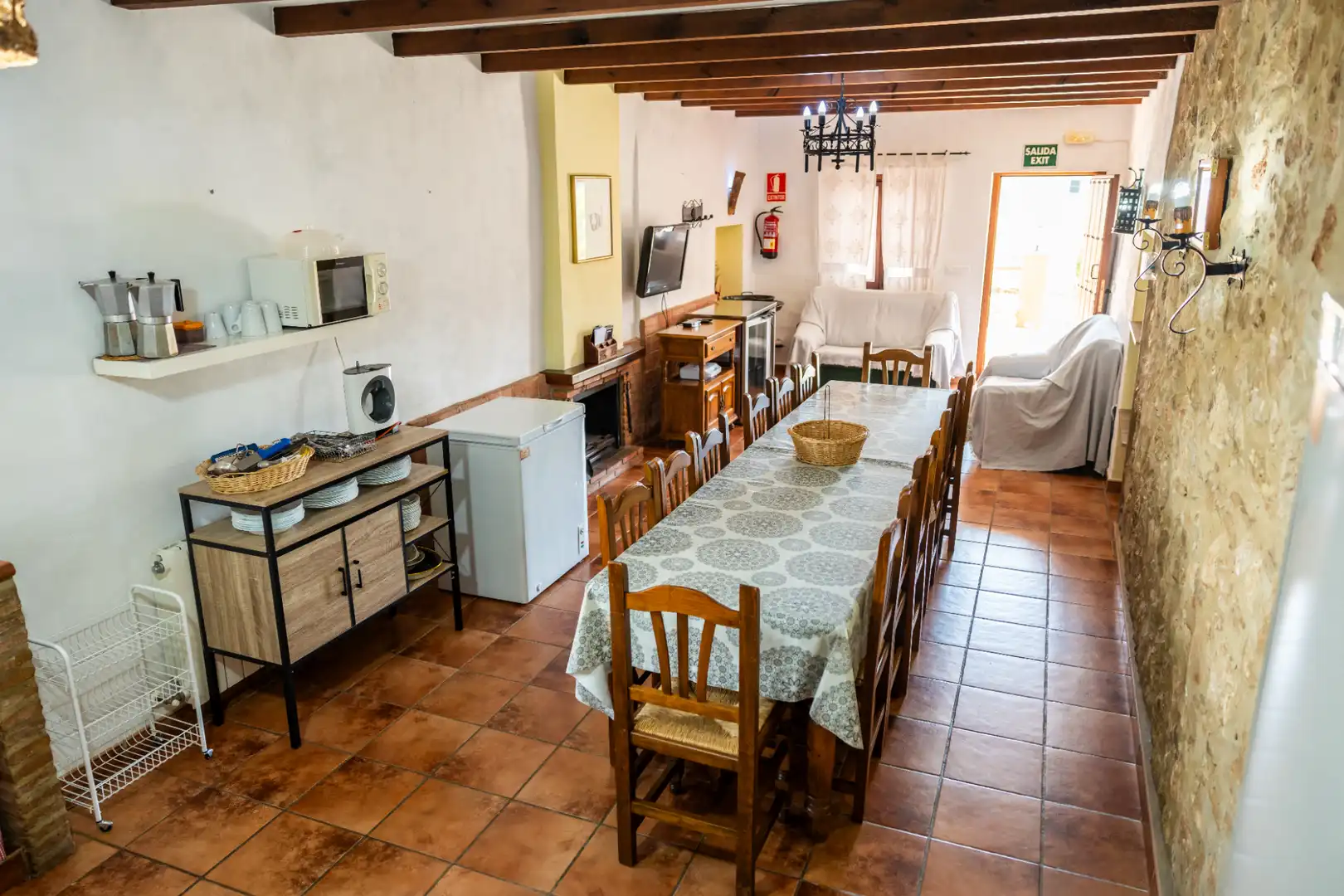 Comedor de Finca rústica en venta en Montejaque con Aire acondicionado, Jardín privado y Terraza