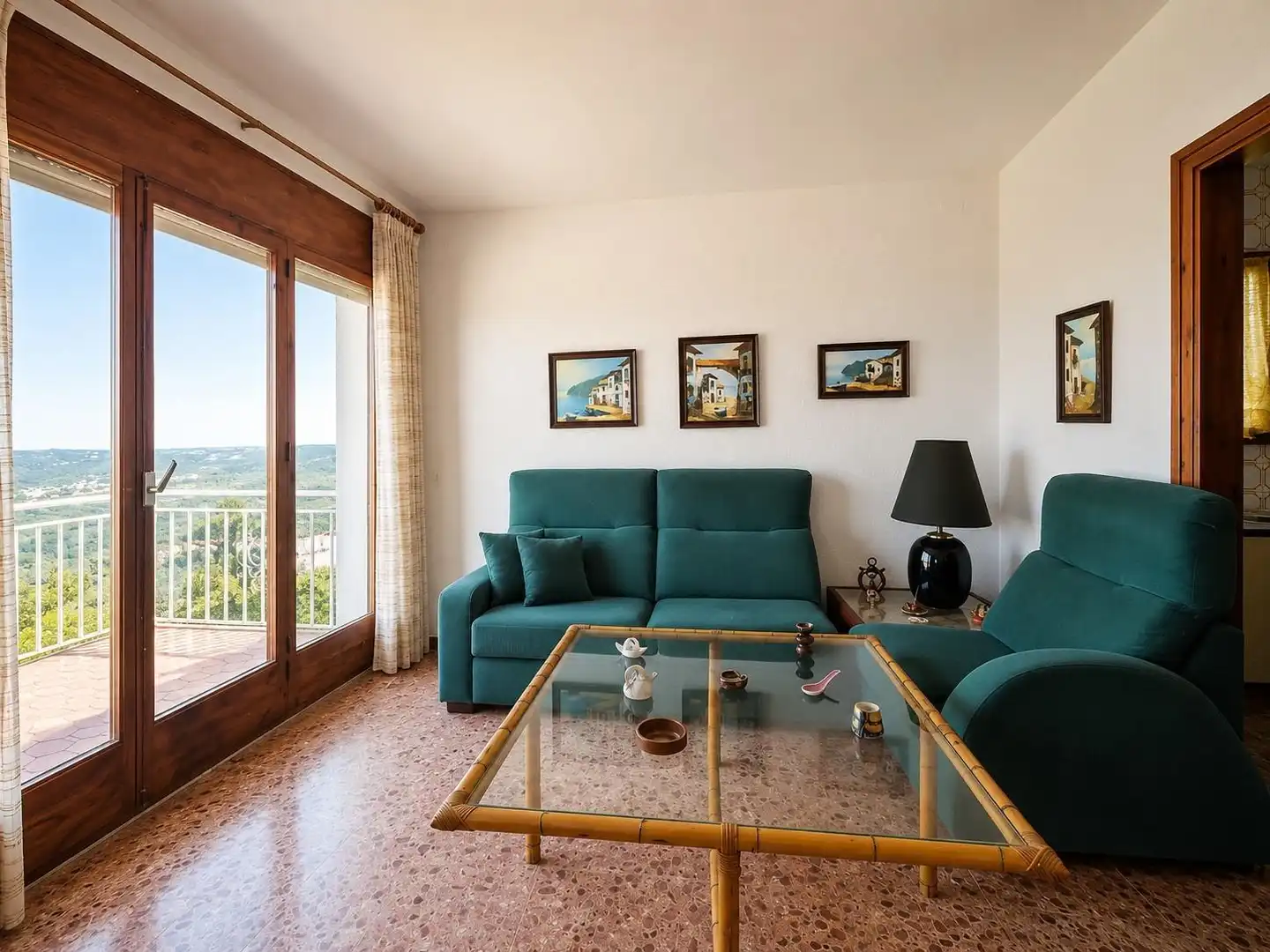 Wohnzimmer von Haus oder Chalet zum Verkauf in Lloret de Mar mit Privatgarten, Terrasse und Abstellraum