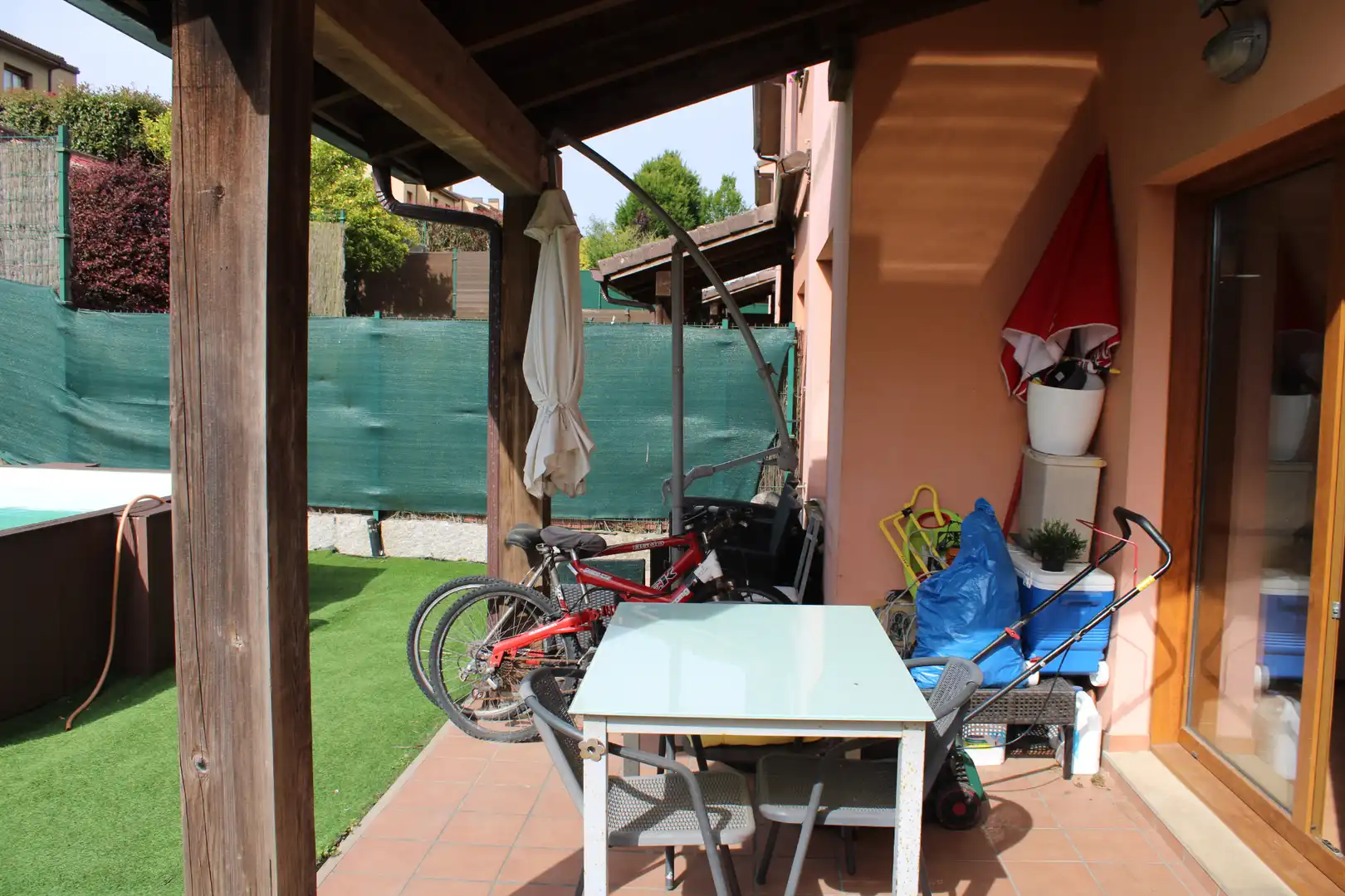 Terraza de Casa adosada en venta en Miño con Calefacción, Jardín privado y Piscina