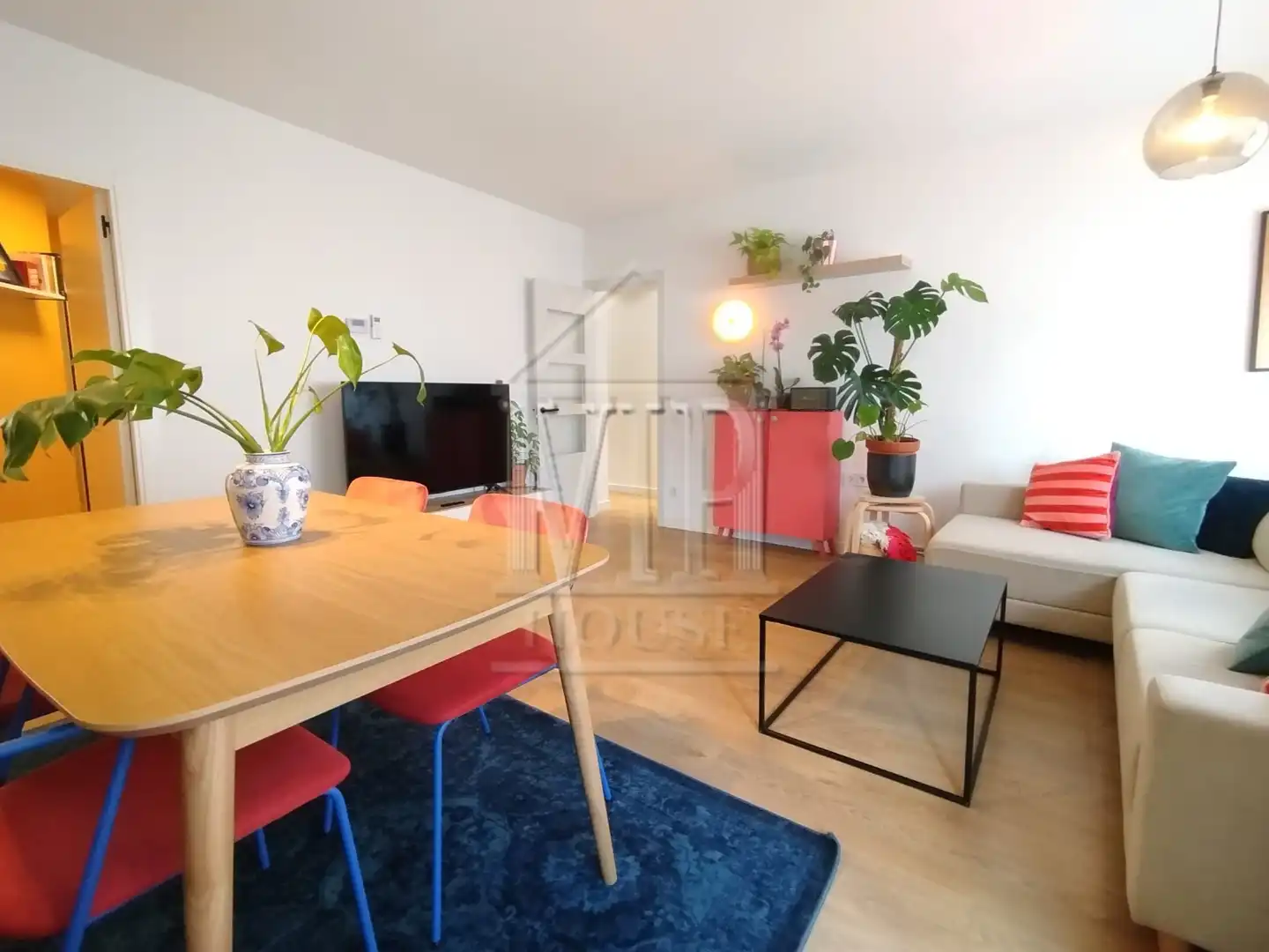 Sala de estar de Piso en venta en Badalona con Aire acondicionado, Calefacción y Parquet