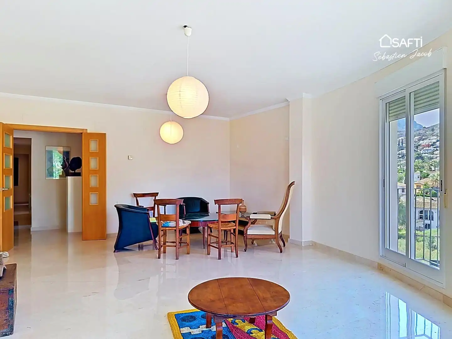 Wohnzimmer von Wohnung zum Verkauf in Jávea / Xàbia mit Heizung, Terrasse und Balkon