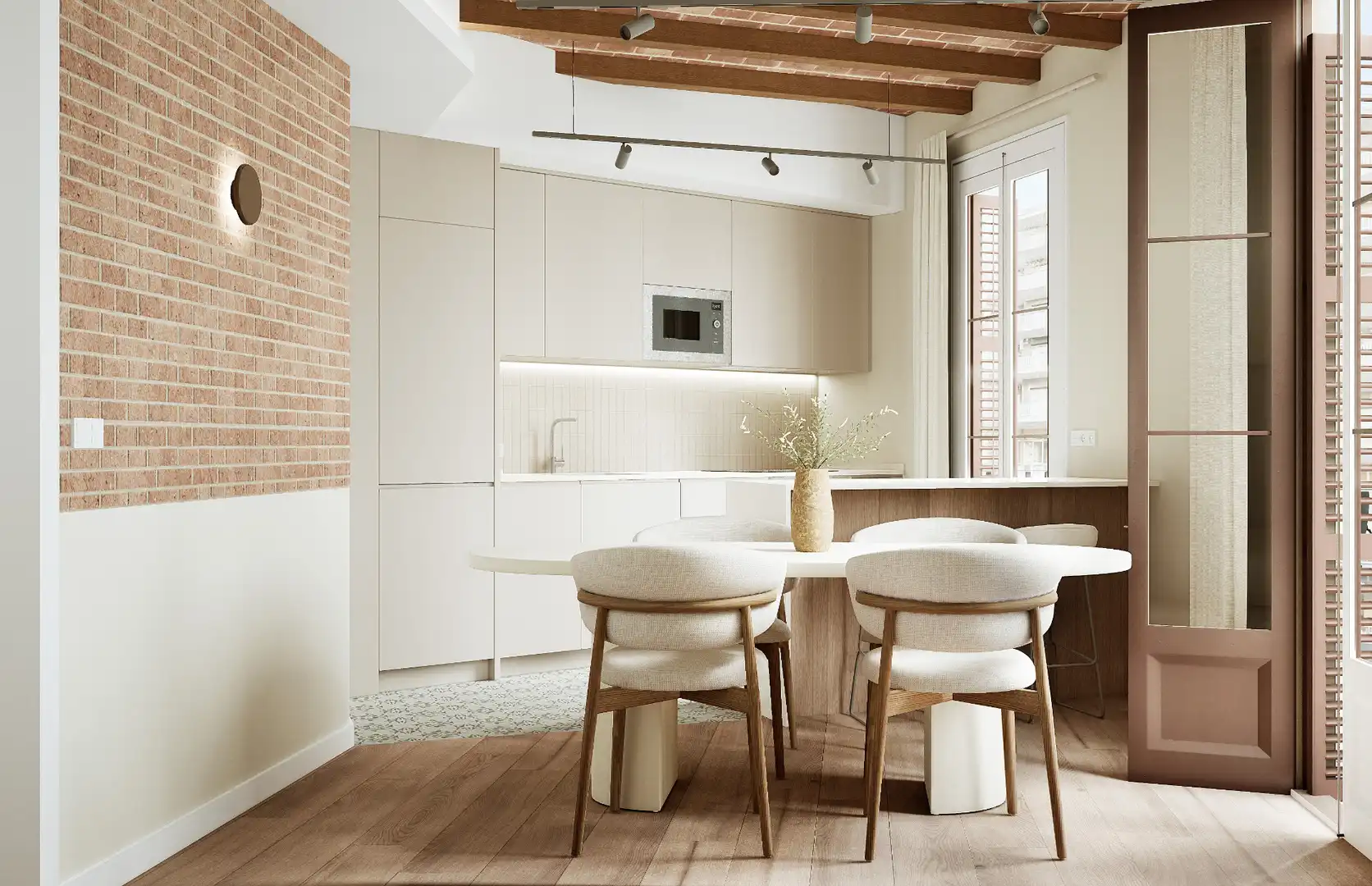 Cocina de Piso en venta en Barcelona con Aire acondicionado, Calefacción y Balcón